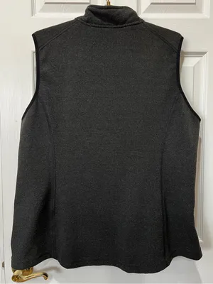 Duluth Trading Co Sweater Vest Fleece‎ Heathered Black Relaxed Fit Size XL thumbnail 3