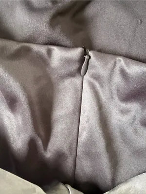 Dressbarn Collection Gray & Silver Strapless Formal Dress thumbnail 6