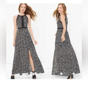 White House Black Market Patterned Maxi Dress thumbnail 2