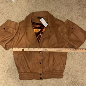Strut & Bolt oversized coat caramel brown size S‎ NWT thumbnail 8