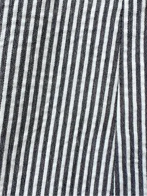 LOFT Women’s 6 Gray and White Stripes Blazer with Shoulder Pad Business Casual thumbnail 5