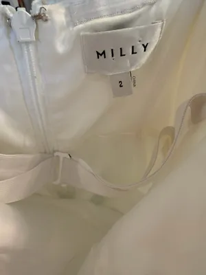 Milly Dress White Floral Mini thumbnail 4
