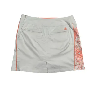 Adidas Golf Climacool Tan‎ w Orange Dot Flower Skirt Skort Ladies sz 6 thumbnail 3