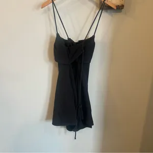 Free People Mini Dress in Black thumbnail 3