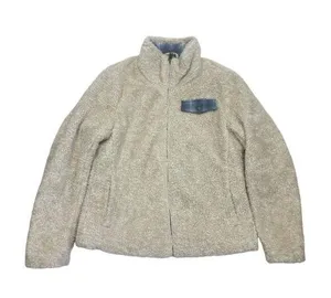 *PENDLETON Jacket Womens Medium Sherpa Fleece Full Zip Plaid Lining Fuzzy Coat thumbnail 1