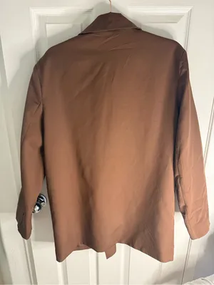 ASOS Heartbreak Brown Oversized Boyfriend Blazer thumbnail 13