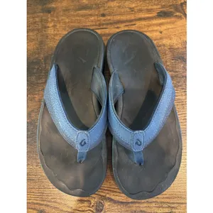 Olukai Ohana Women's 6 Blue Flip-Flop Thong Sandals Beach Vacation Shoes thumbnail 2