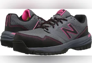 NWT New Balance Women's 589 ESD Composite Toe Work Shoes Grey/Pink thumbnail 3