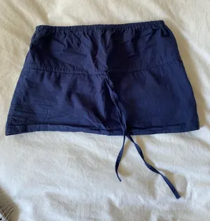 Edikted navy blue strapless top thumbnail 1
