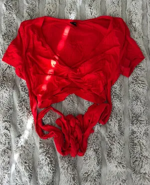 Cute SHEIN Stretchy Crop Top thumbnail 1