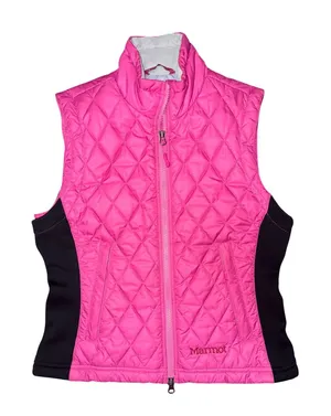 Marmot Pink Quilted Puffer Kitzbuhel Vest Full Zip‎ Gorp Granola Hiking Outdoor thumbnail 1