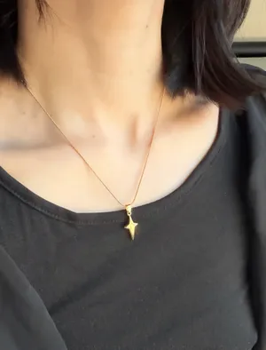 Handmade grunge y2k street style sparkle star fully stainless steel necklace✨ thumbnail 8