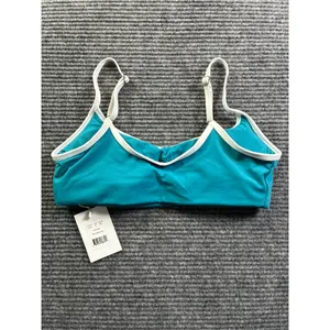Mindy x Andie Summer Camp The Dolphin Top Teal Bali Blue White Bikini AT351 XS thumbnail 7