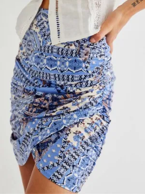 Like New Free People She's Something Else Gathered Sides Skirt Size Small thumbnail 1
