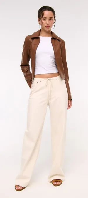 Abercrombie & Fitch White Long Sleeve thumbnail 1