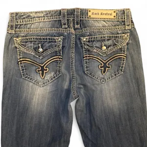 Rock Revival Elaina Easy Boot Jeans Women’s Size 31 Blue Denim Buckle Exclusive thumbnail 7