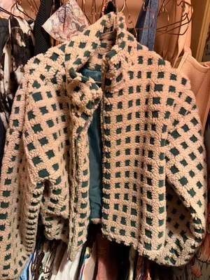 Boutique Checkered Sherpa Jacket thumbnail 2