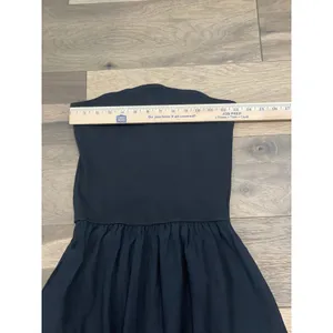 Sincerely Jules Medium Strapless Maxi Dress Black Ribbed Top Chambray Skirt thumbnail 5