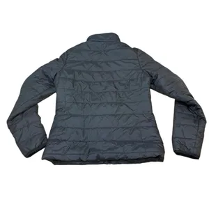 New Balance Women's Puffer Jacket‎ Black Full Zip Stand Collar Quilted Warm thumbnail 5