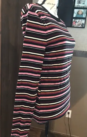 A New Day NWT Size medium striped long sleeve top thumbnail 7