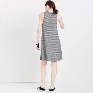 C Madewell Gray & Black Tank Boho Spring Summer Women Dress Size Large thumbnail 3