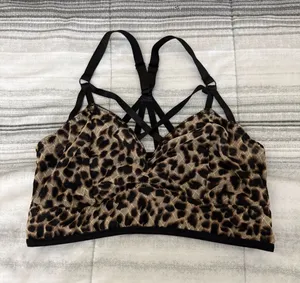 torrid Leopard-Print Strappy Bralette - Brown/Black thumbnail 1
