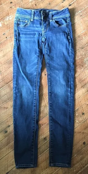 American Eagle 00 mom skinny jeans thumbnail 1