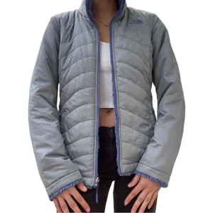 THE NORTH FACE winter reversible blue gray mossbud swirl jacket top women’s M thumbnail 11