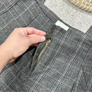 Wilfred Wool Cashmere Blend Chambéry Plaid Pants Cropped Pleated Tartan Size 0 thumbnail 11