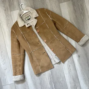 Penny Lane Jacket l.e.i. faux suede shearling womens Brown (small) vintage y2k thumbnail 1
