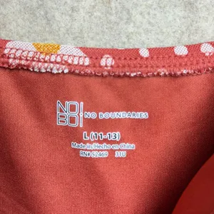 Y2K No Boundaries Red Daisy Polka‎ Dot Lace Trim Cami Dress 11-13 Cottagecore thumbnail 3