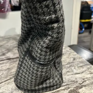 Thirty-One Gray and Black Houndstooth Tote Bag thumbnail 5