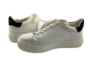 Kurt Geiger Laney Leather Lace-Up Platform Sneaker Size 36.5 US 6.5 Womens White thumbnail 1