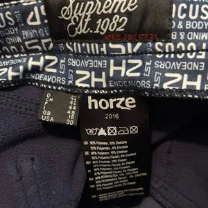 Horze Supreme Women’s Size 30 Riding Breeches Pants Equestrian Navy Blue thumbnail 3