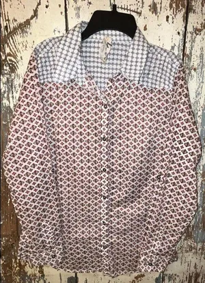 Seven Button down shirt size Medium White thumbnail 2