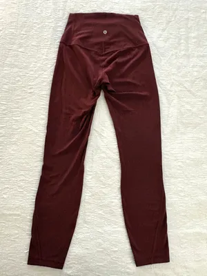 EXCELLENT Lululemon Unlimit High-Rise Tight 25" Red Merlot Nulu Yoga Leggings 4 thumbnail 5