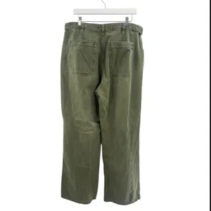 FREE PEOPLE We The‎ Free Palmer Cuffed Jeans Army green sz 32 thumbnail 4