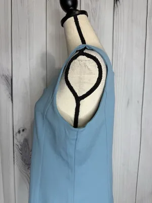 Ann Taylor Tank Top Womens Sz Large Blue Square Neck Sleeveless thumbnail 11