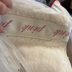 Victoria's Secret New‎ Cozy Plush Totepink and cream thumbnail 3