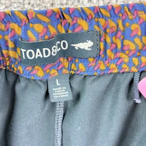 Toad&Co Sunkissed Weekend Skort Size L blue Print UPF50 Hiking Travel Outdoor thumbnail 4