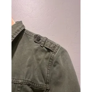 Vintage Abercrombie & Fitch Army Green Button Up Collared Shirt Medium‎ Cotton thumbnail 7