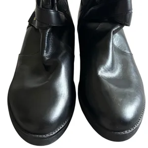 Bandolino Knee High Leather Boots‎ Sz 10 Black Brown Equestrian thumbnail 3