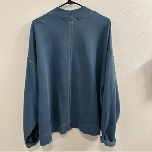 Old Navy Oversized Garment-Dyed Mock-Neck Sweatshirt thumbnail 6