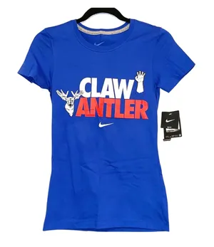 NWT Nike Slim Fit Scoop Neck‎ Texas Rangers Tee Shirt thumbnail 1