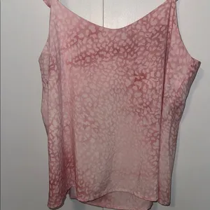 Mystree Tank Top Sleeveless Cami Ombre Pink Leopard Print Women’s L Large thumbnail 6