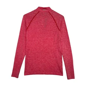 Victorias Secret Pink Active Top Womens Medium Pink Quarter Zip Yoga Gym Workout thumbnail 2