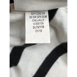Old Navy Pineapple Pocket‎ T-Shirt Womens XXL White Black Striped Casual Tee thumbnail 7