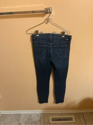 Mother The Looker Ankle Fray Jeans in Girl Crush thumbnail 4