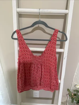 Maeve Coral Tie-Front V-Neck Camisole thumbnail 3
