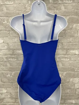 Sea Level Royal Blue Scalloped Square Neck Bralette One Piece Swimsuit thumbnail 2